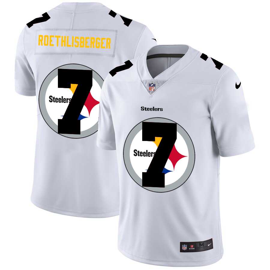 Nike Steelers 7 Ben Roethlisberger White Shadow Logo Limited Jersey Yhua,We sell and wholesale Nike Steelers 7 Ben Roethlisberger White Shadow Logo Limited Jersey Yhua on line form chian!